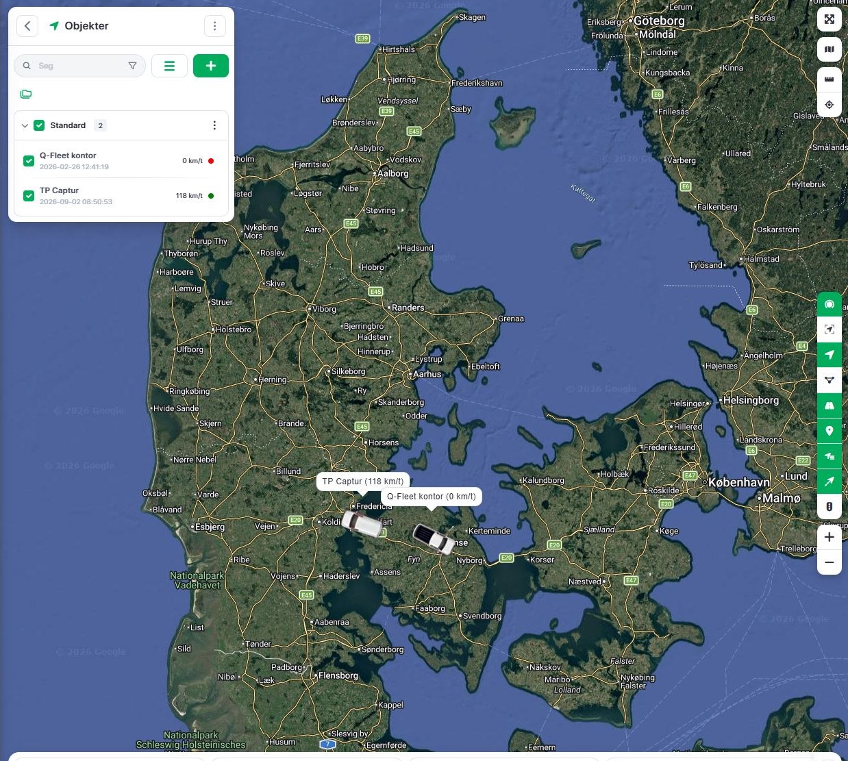 FleetOne – alle firmabiler live på ét kort